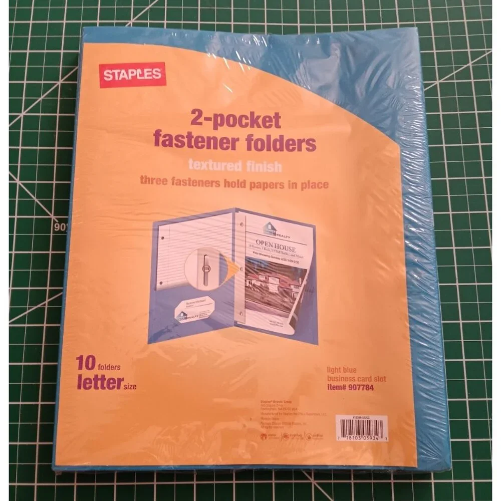 School Supplies Office Lot 2 Pocket Fastener Folders Side Lock Report Covers